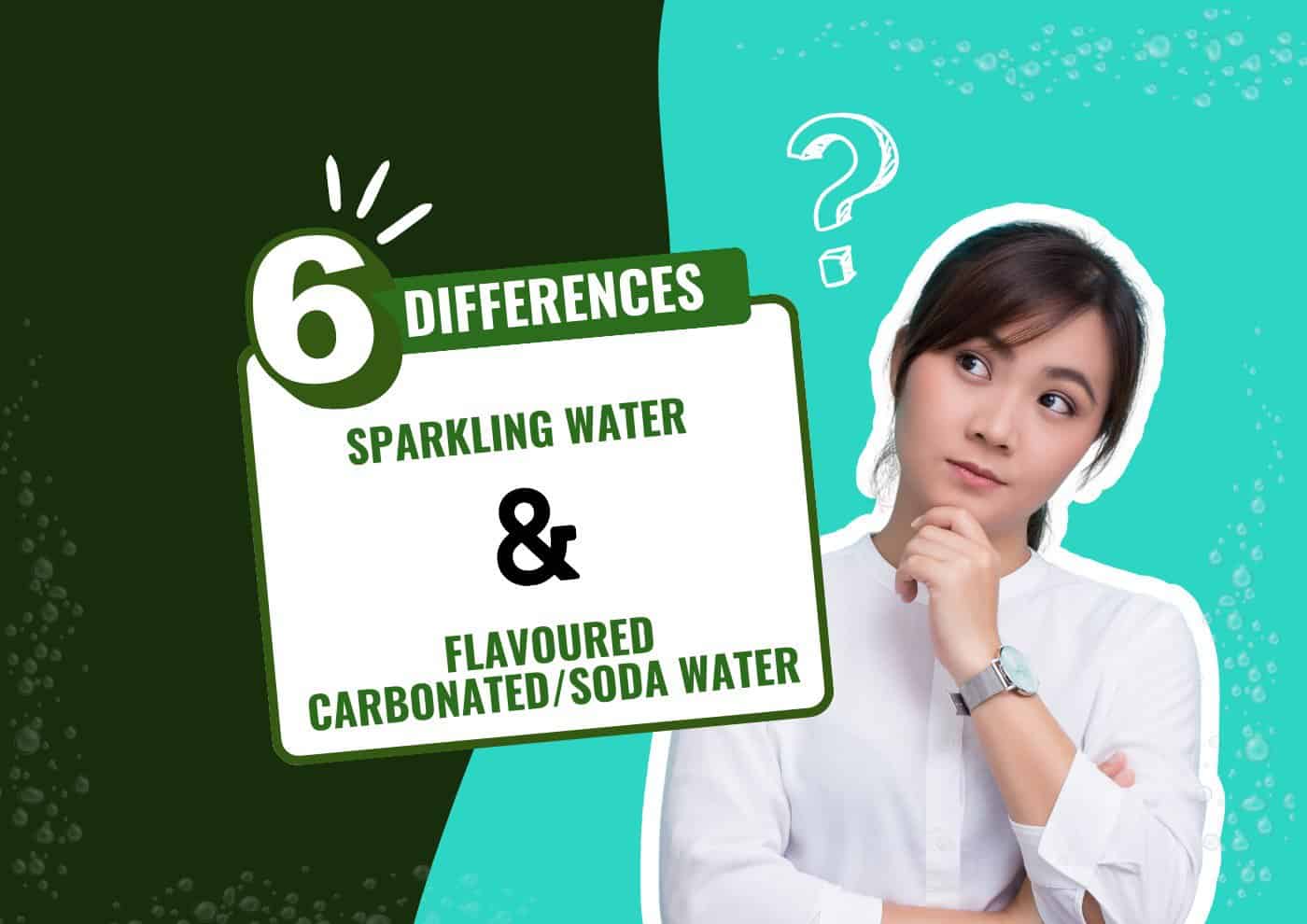 sparkling water vs carbonated soda